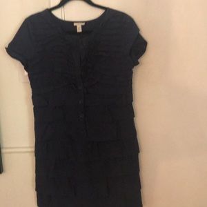 J. Crew cotton dress with cute ruffle details.